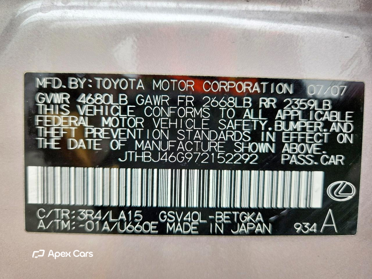 Lexus ES 2007