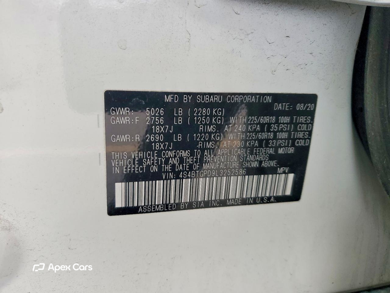 Subaru Outback 2020