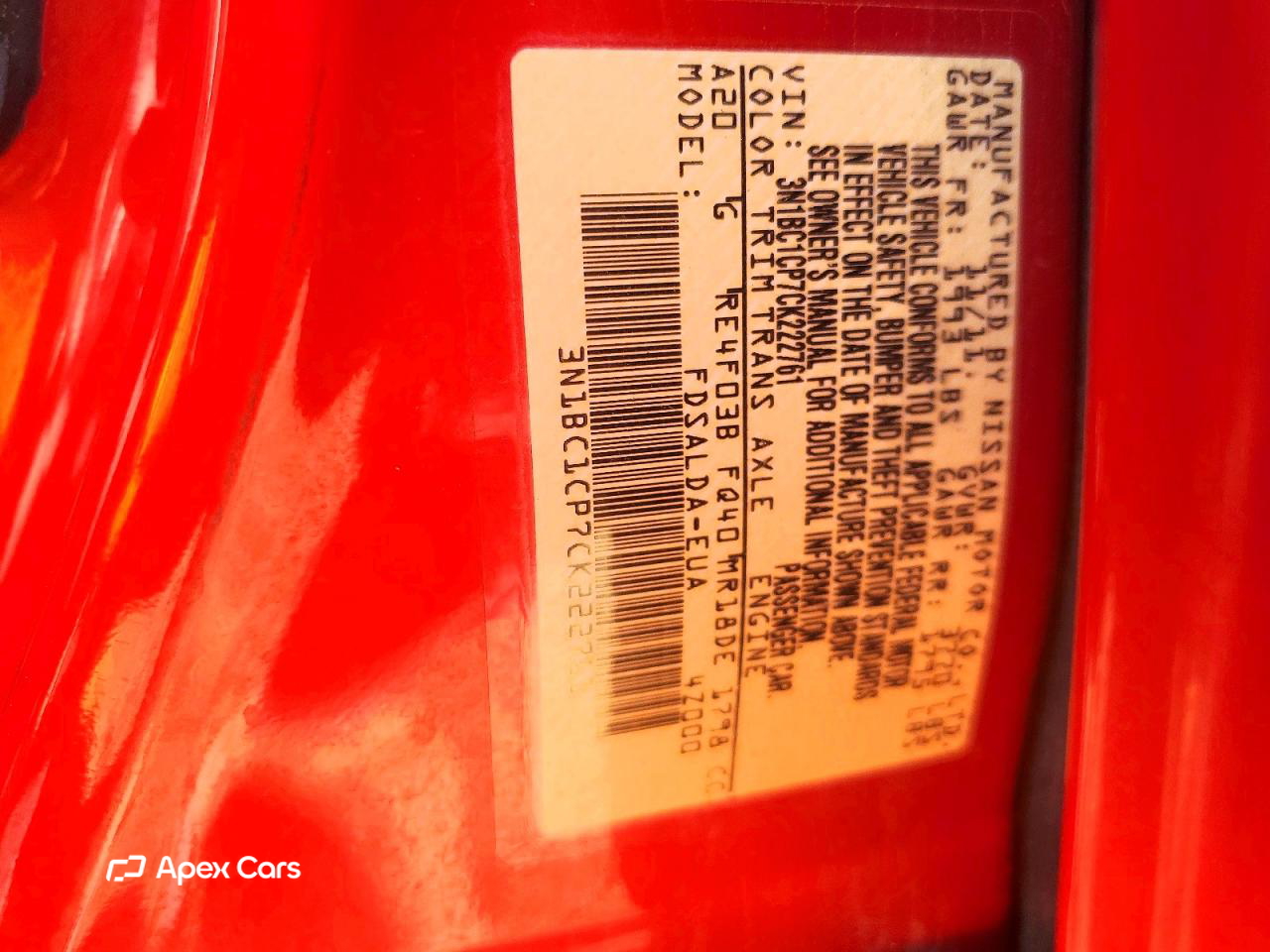 Nissan Versa 2012