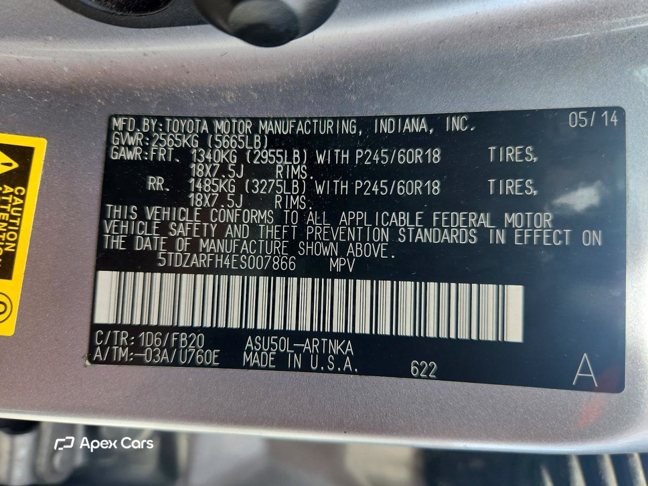 Toyota Highlander 2014