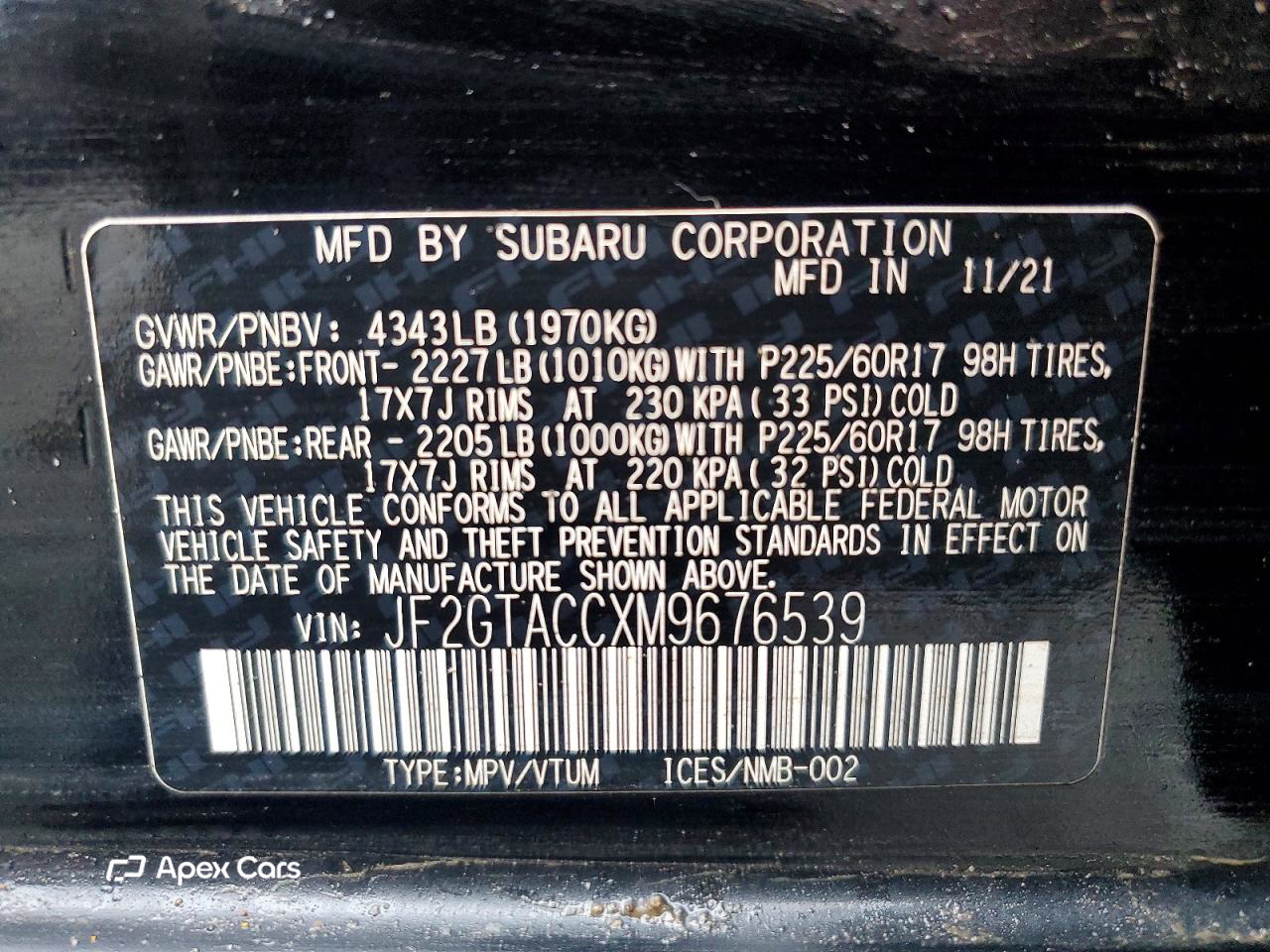 Subaru XV 2021