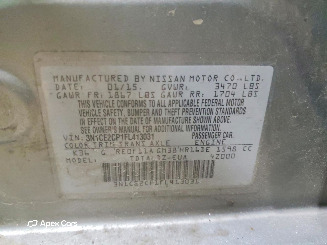 Nissan Versa 2015