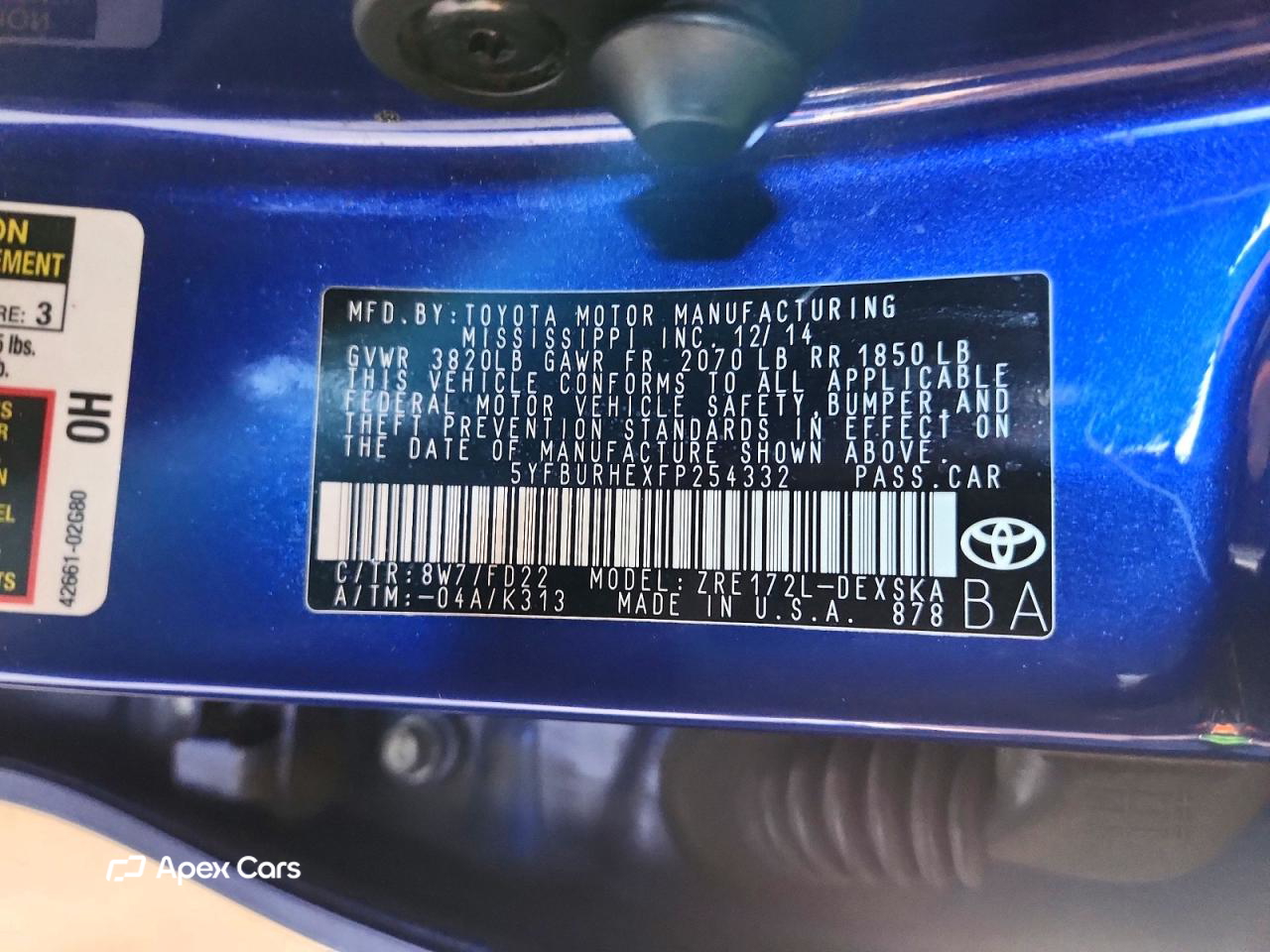 Toyota Corolla 2015