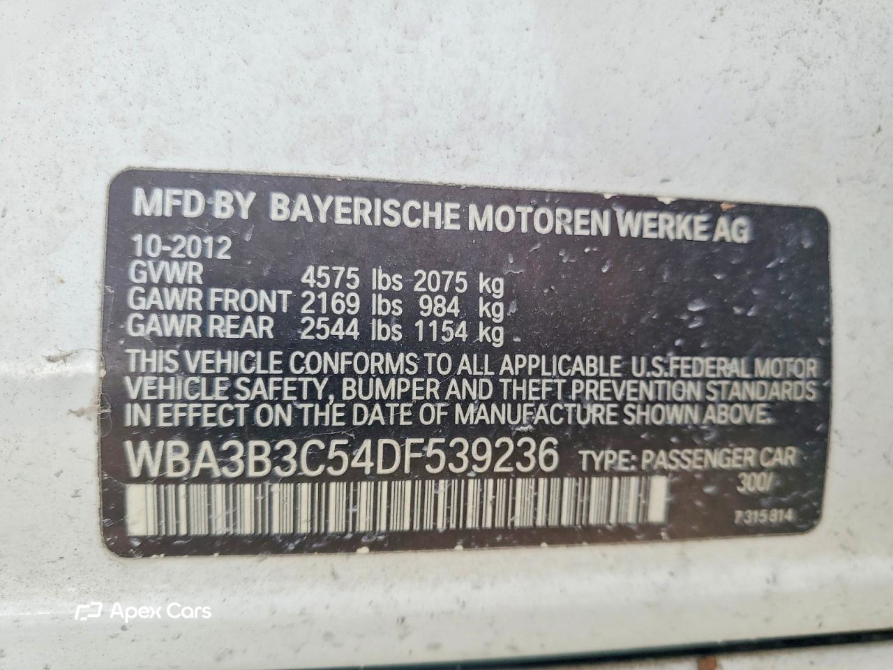 BMW Series 3 2013