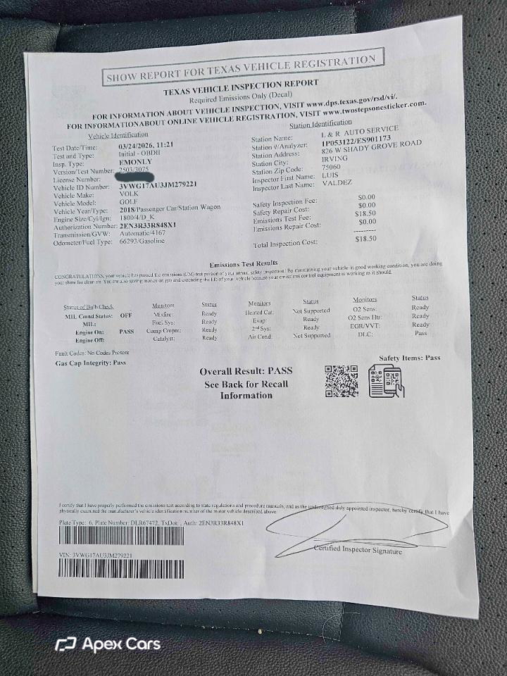 Volkswagen Golf 2018