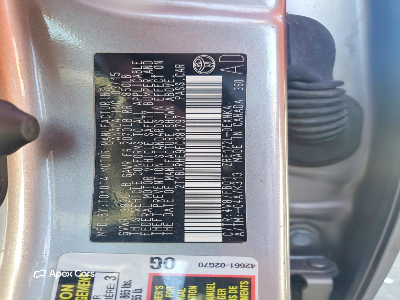 Toyota Corolla 2015