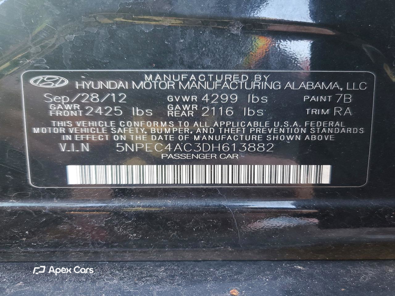 Hyundai Sonata 2013