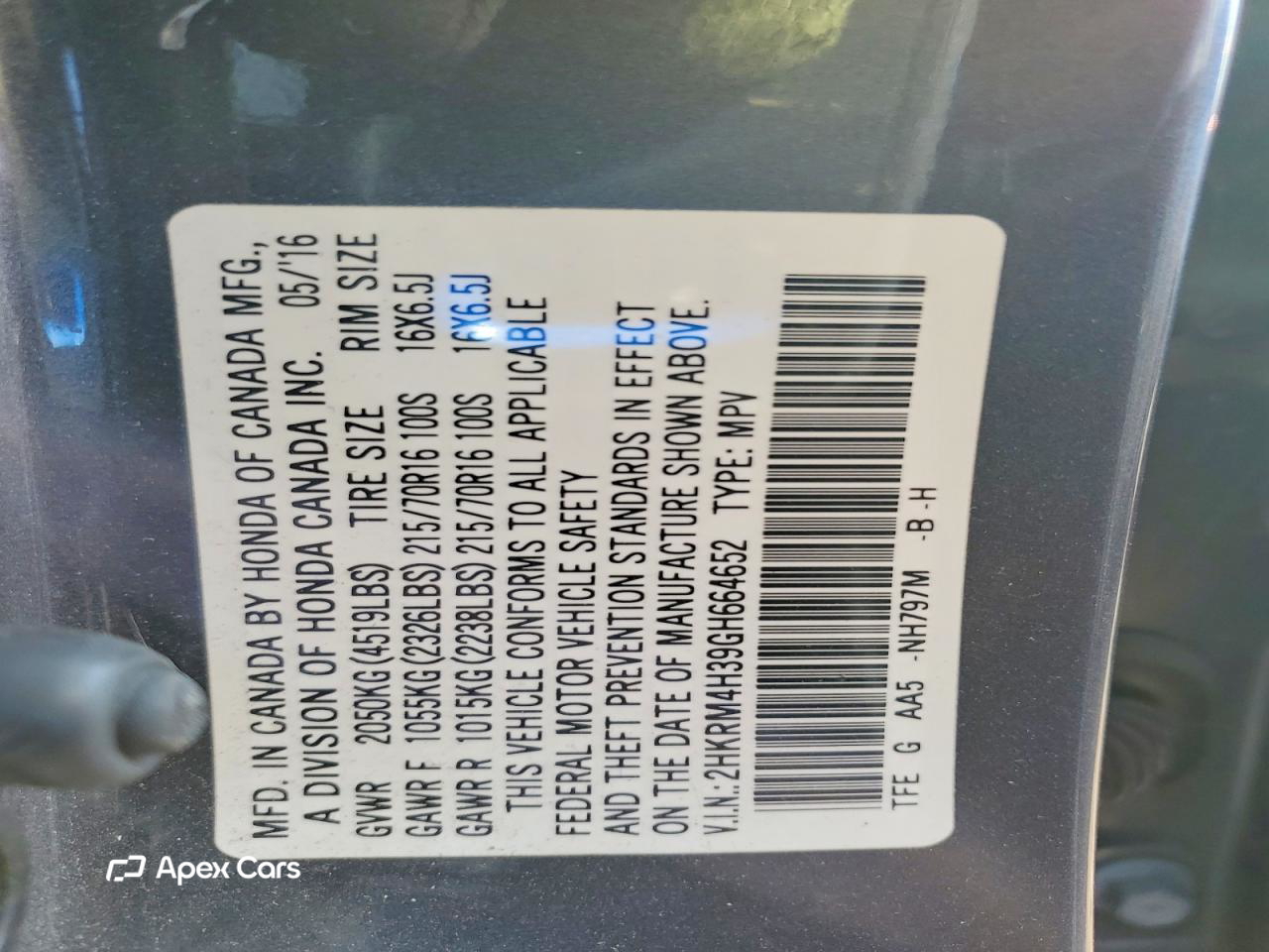 Honda CR-V 2016