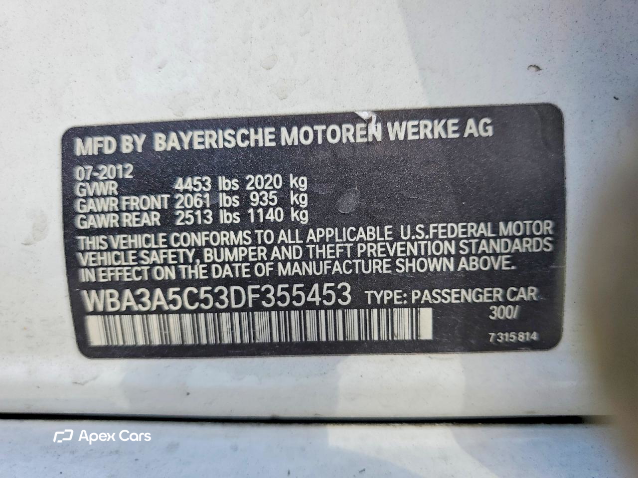 BMW Series 3 2013