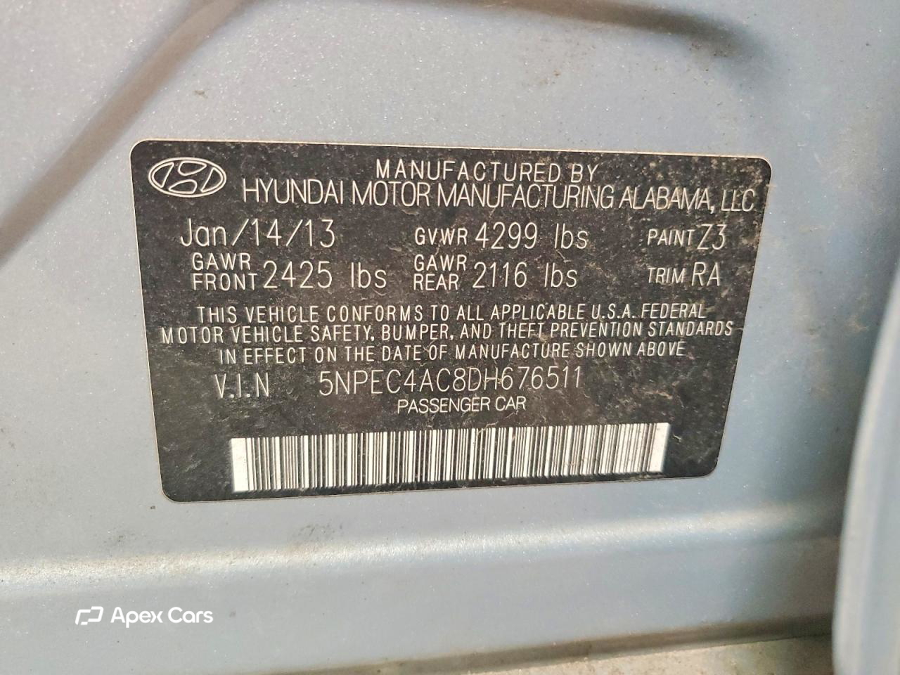 Hyundai Sonata 2013