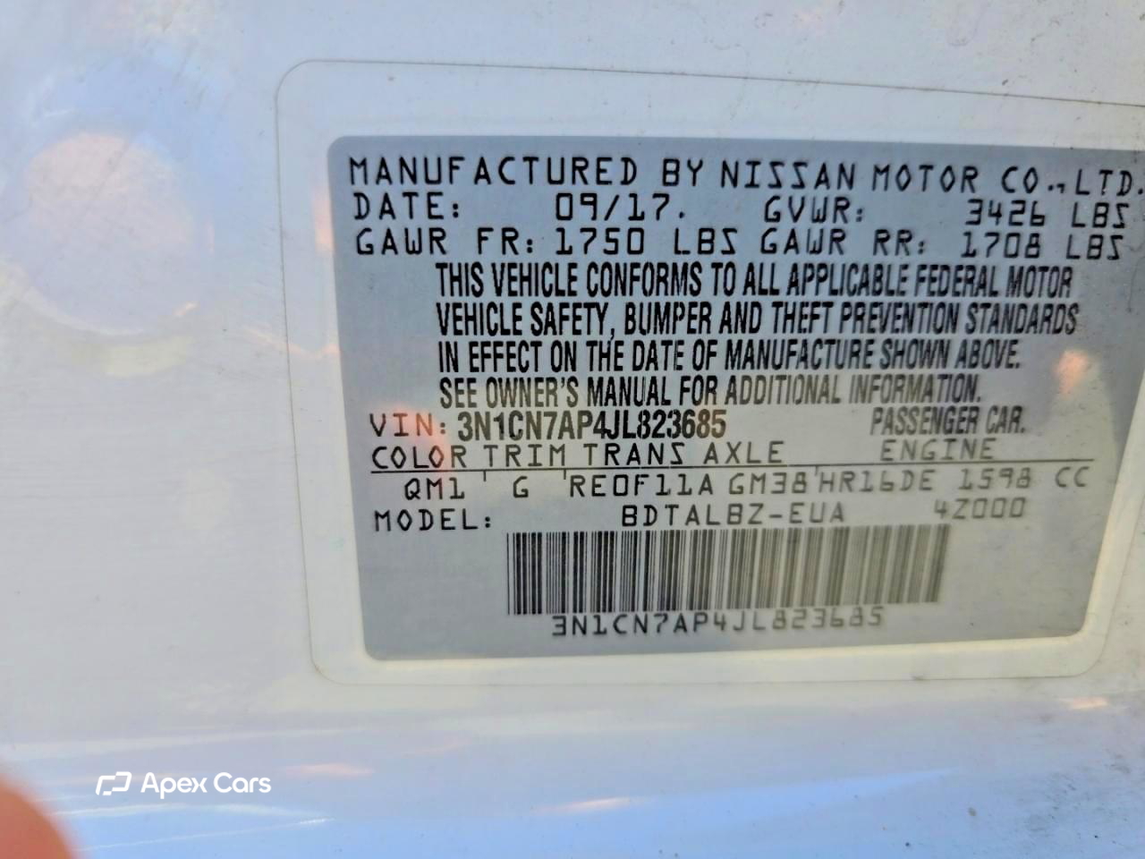 Nissan Versa 2018