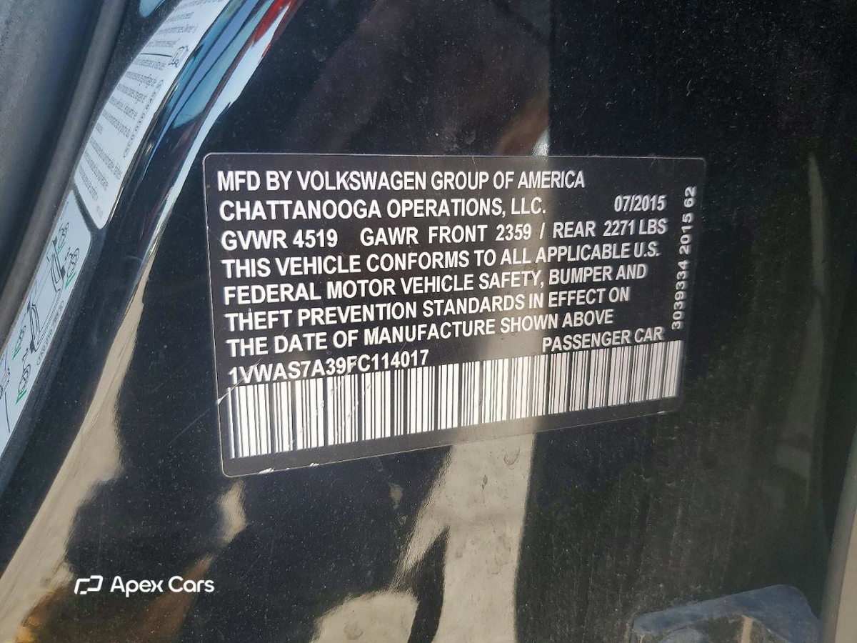 Volkswagen Passat 2015