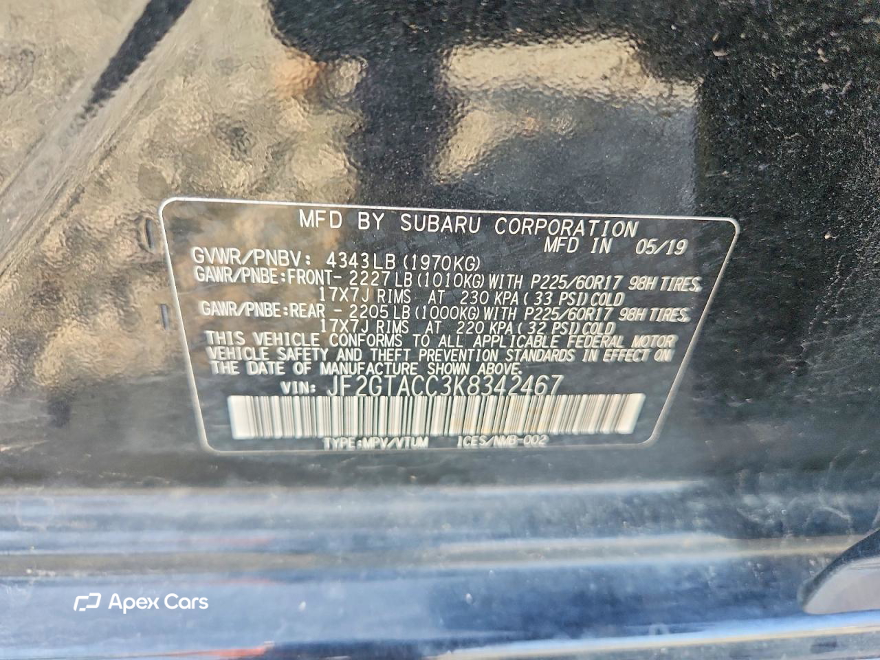 Subaru XV 2019