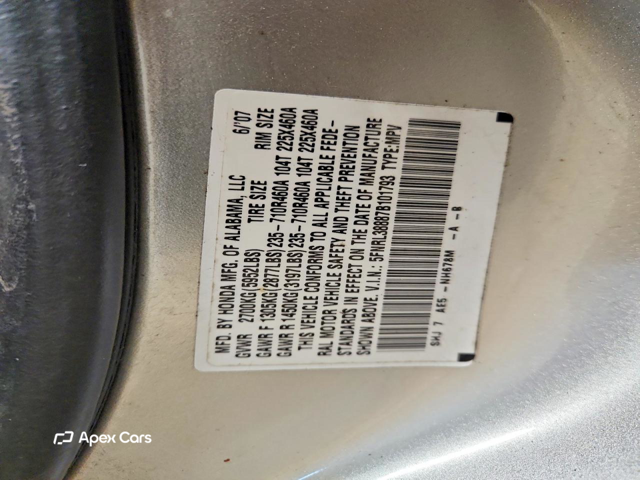 Honda Odyssey 2007