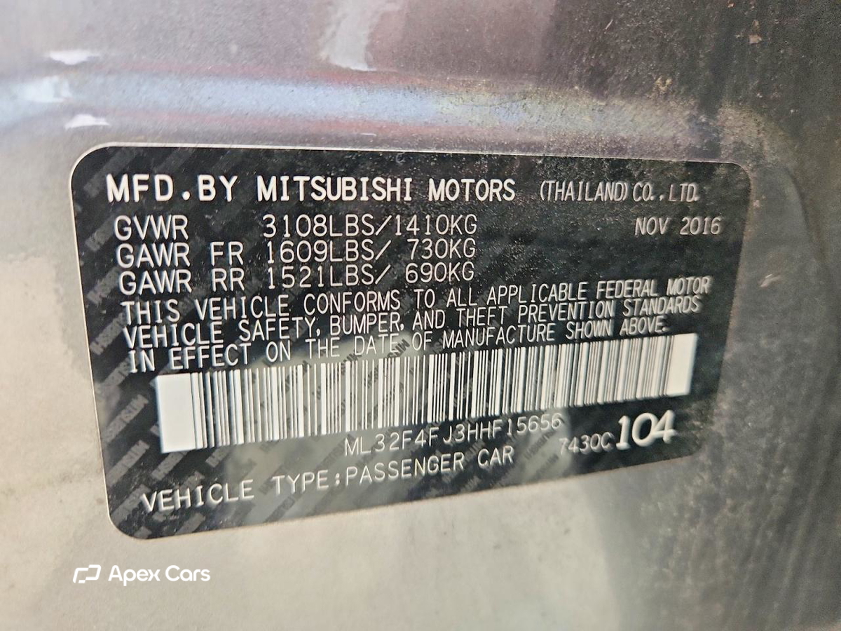 Mitsubishi Mirage 2017