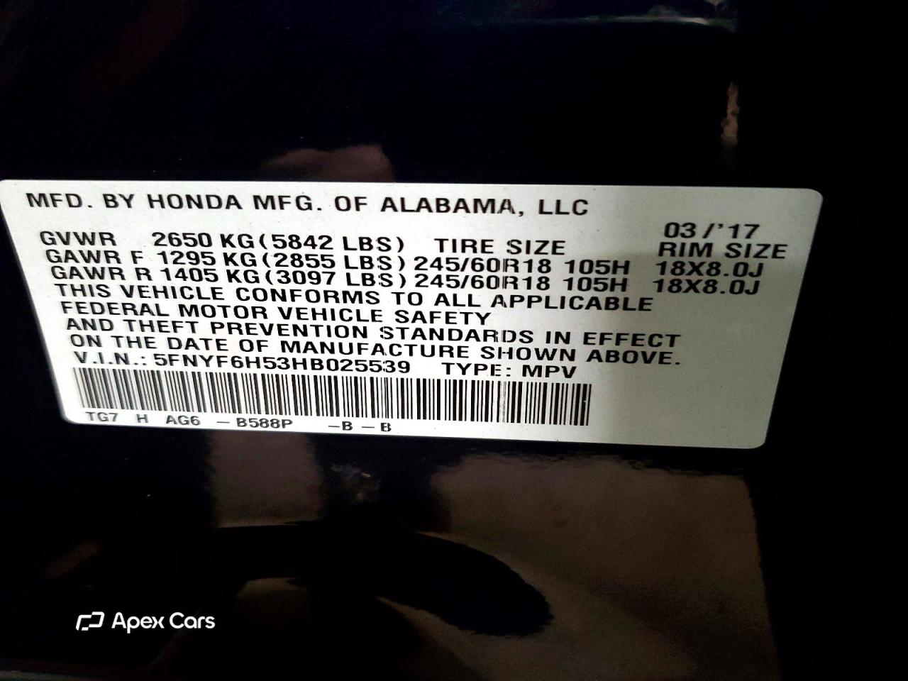 Honda Pilot 2017