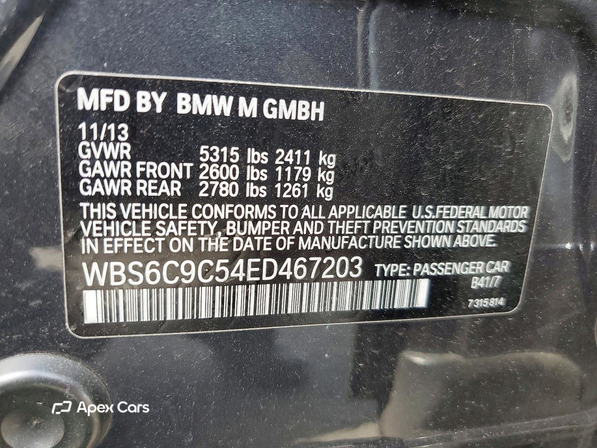 BMW M6 2014