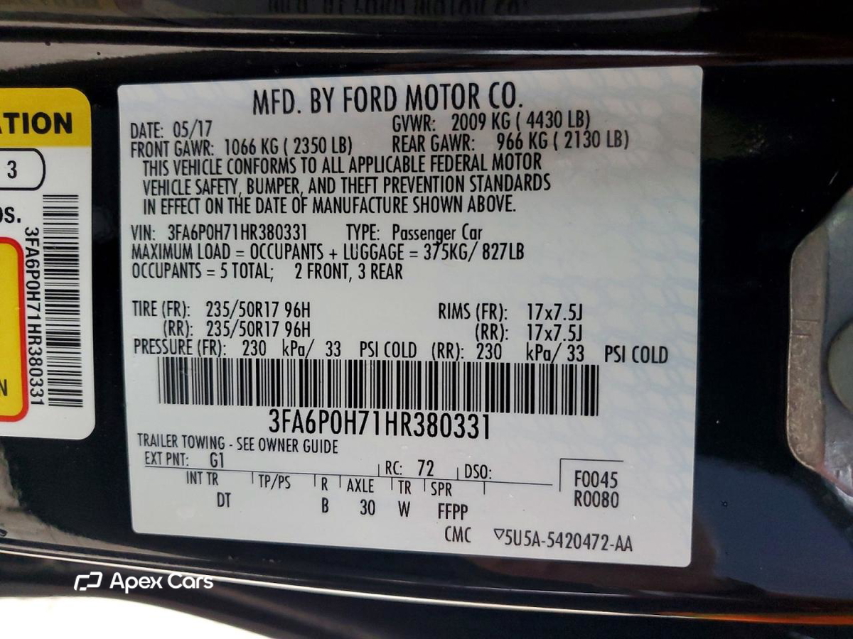 Ford Fusion 2017