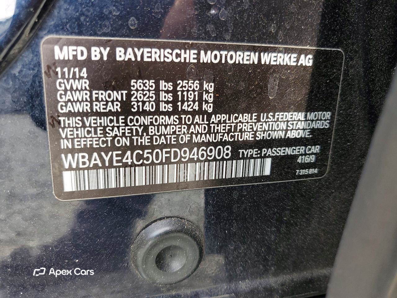 BMW Series 7 2015