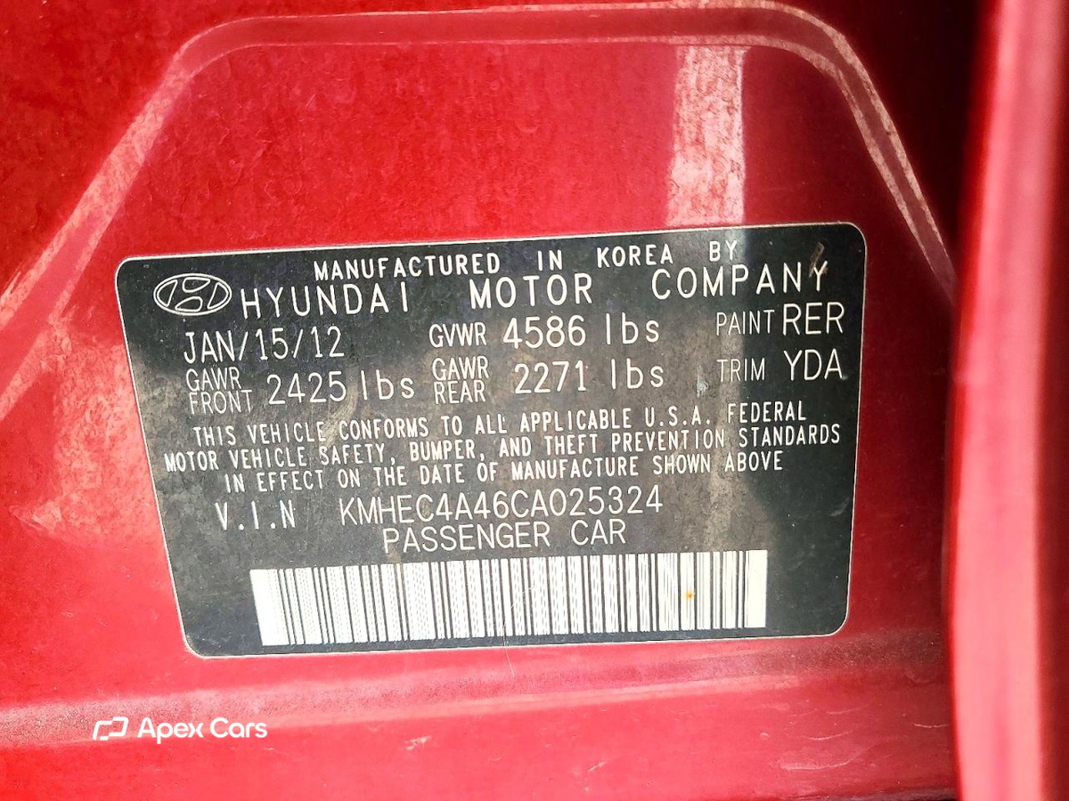 Hyundai Sonata 2012