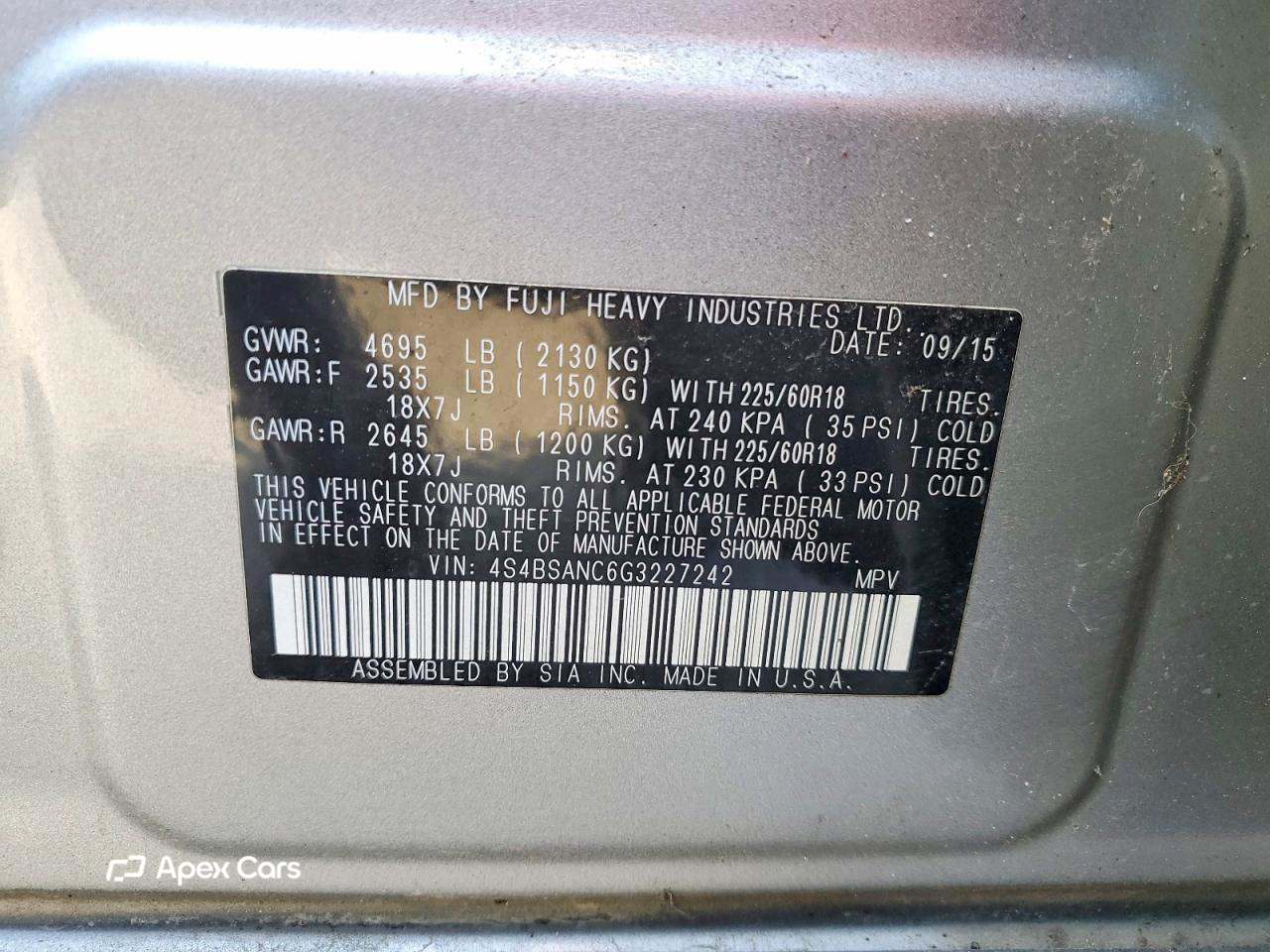 Subaru Outback 2016
