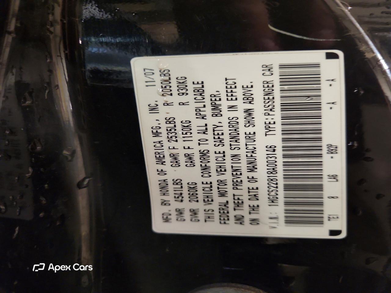 Honda Accord 2008