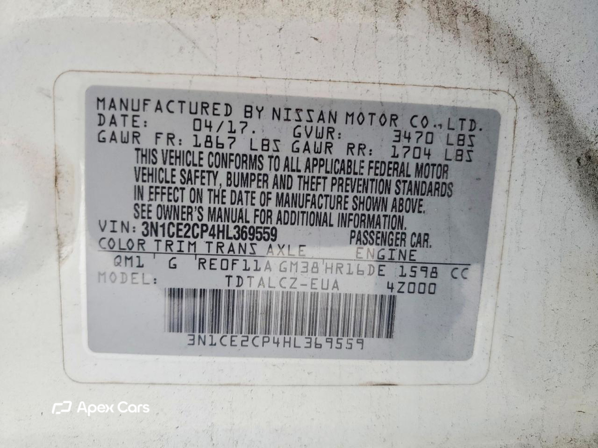 Nissan Versa 2017