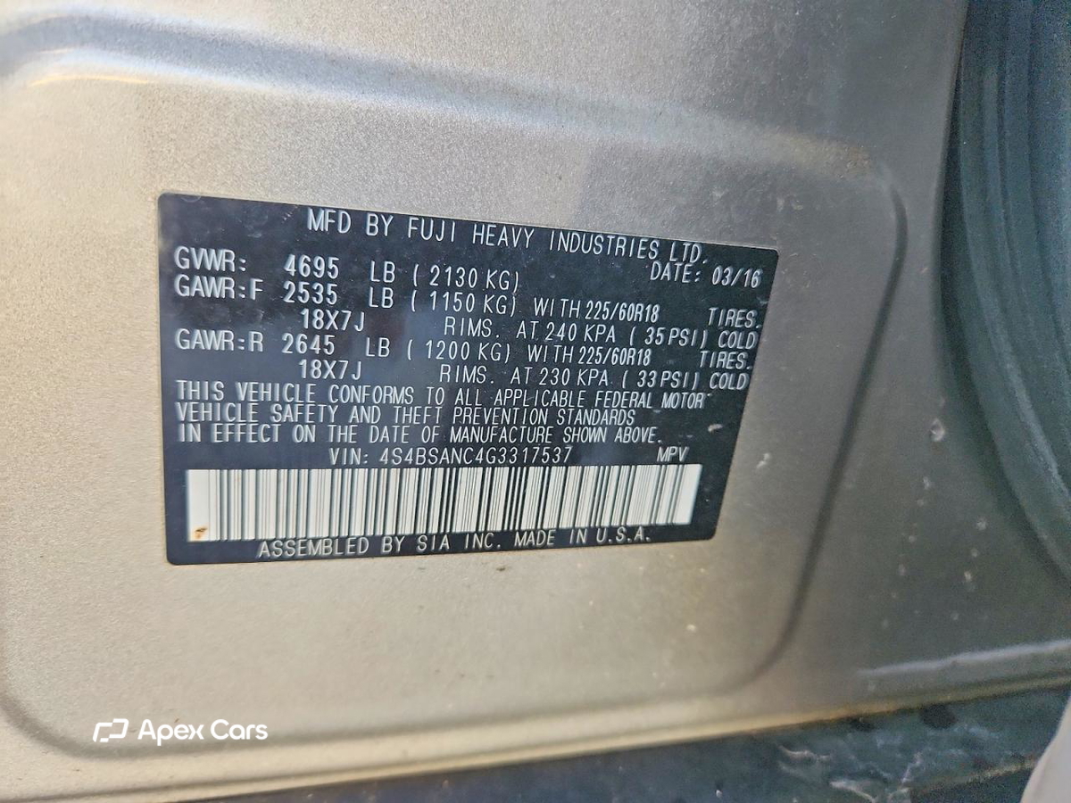 Subaru Outback 2016