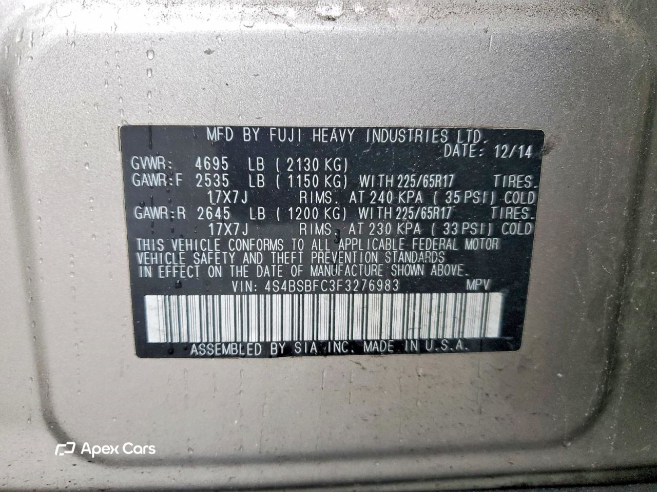 Subaru Outback 2015