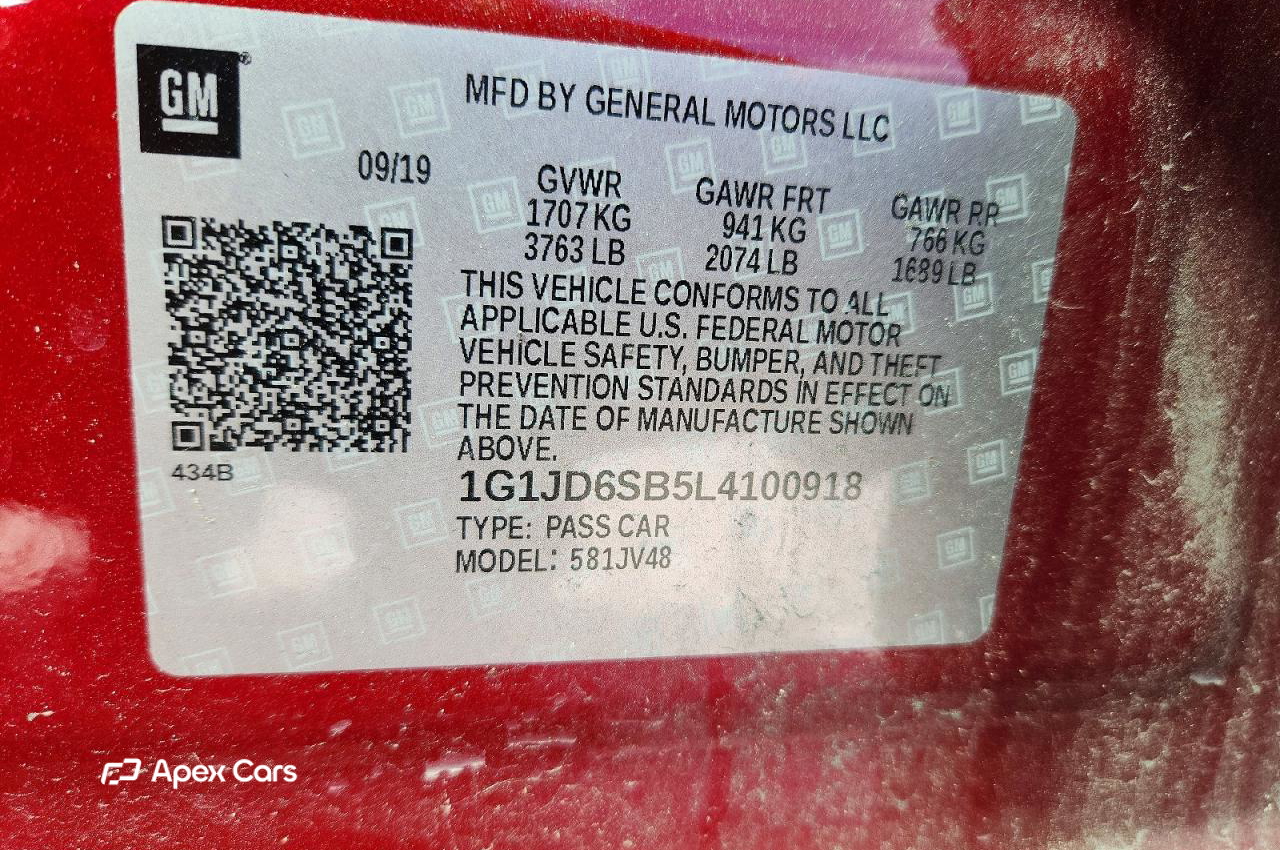 Chevrolet Sonic 2020