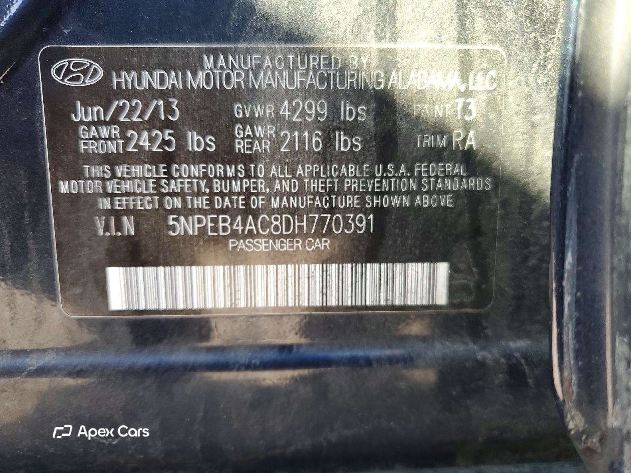 Hyundai Sonata 2013