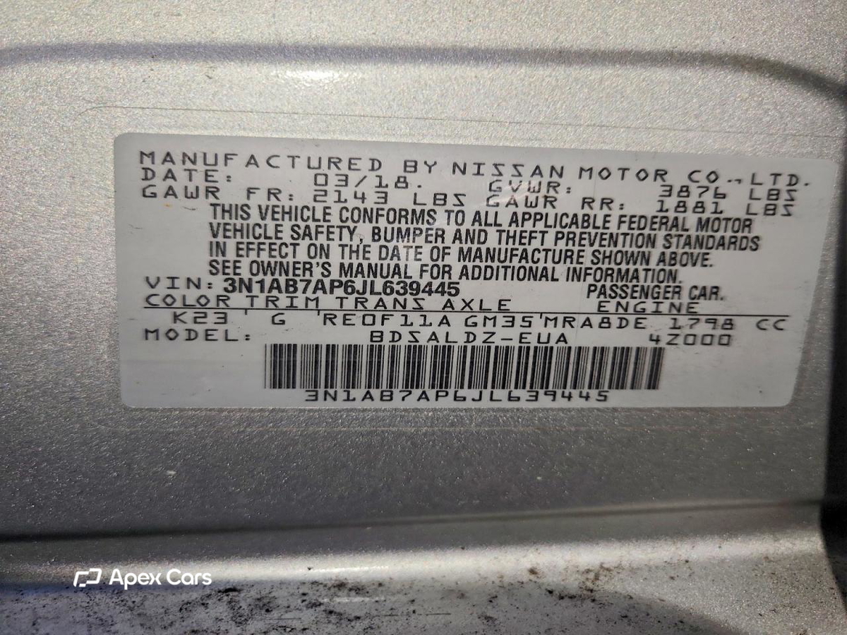 Nissan Sentra 2018