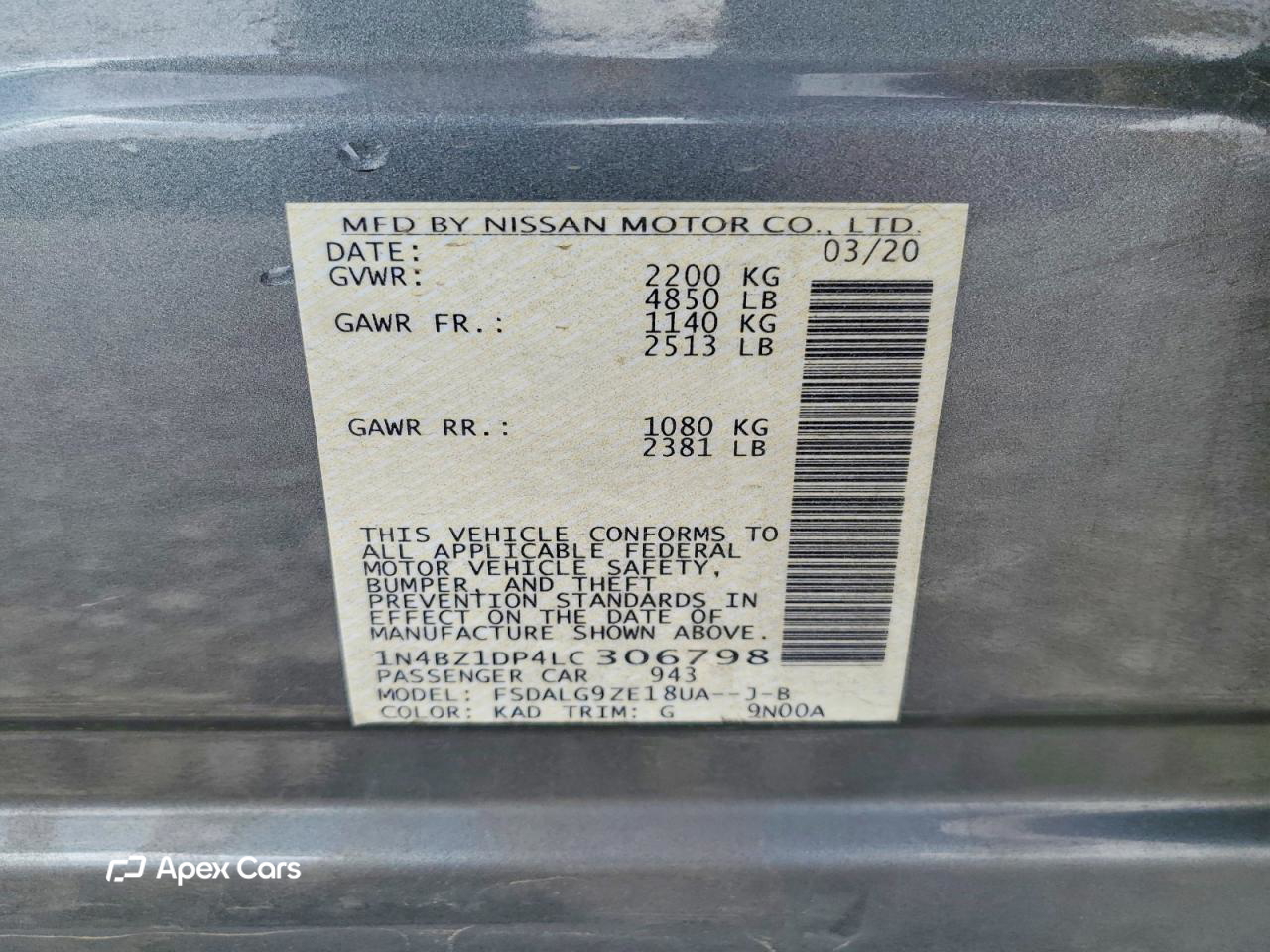 Nissan Leaf 2020
