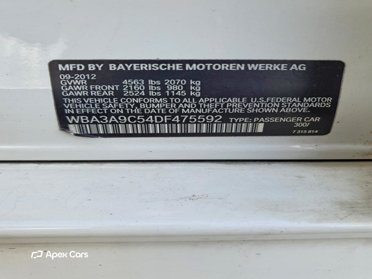 BMW Series 3 2013