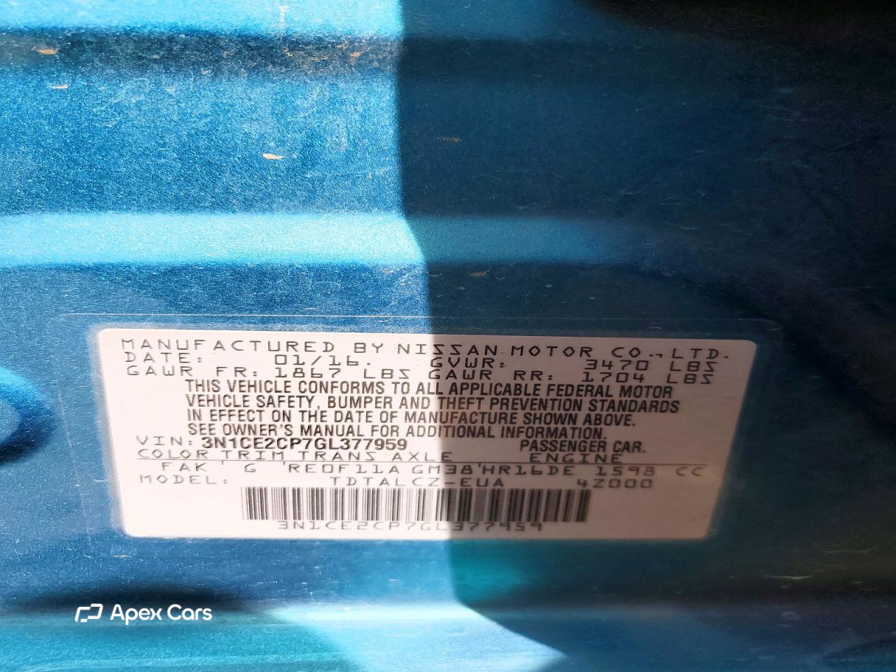 Nissan Versa 2016