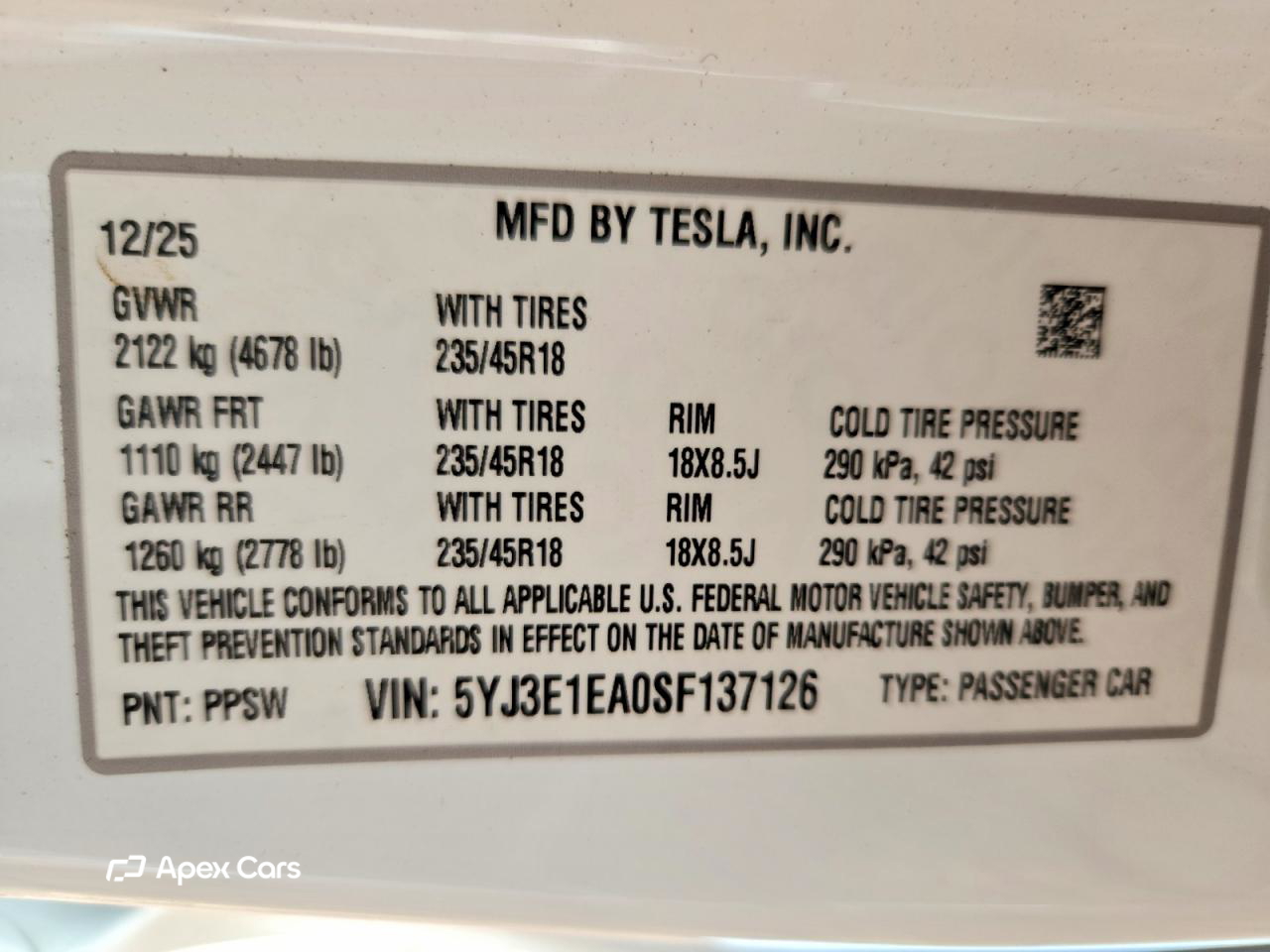 Tesla Model 3 2025