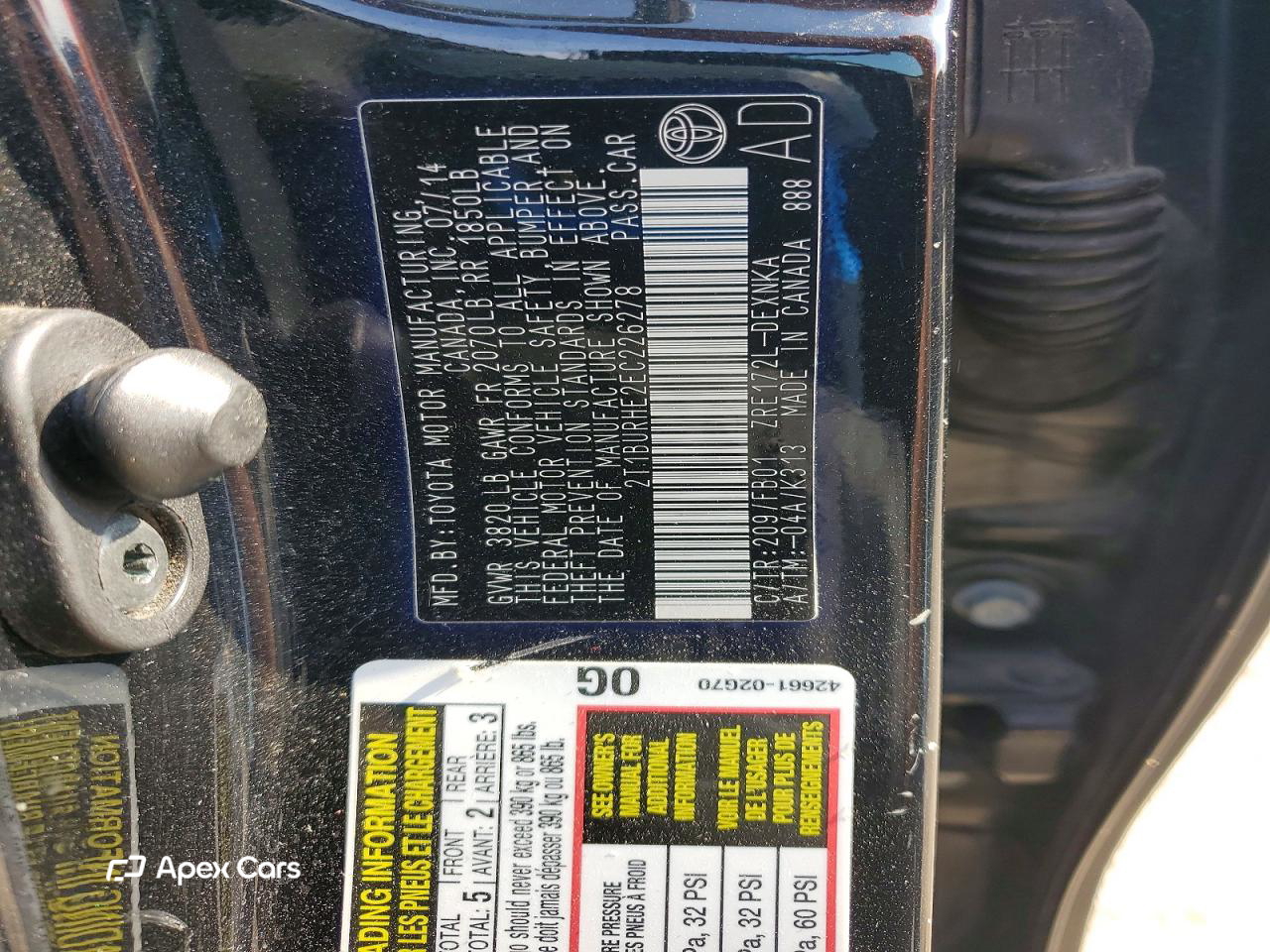 Toyota Corolla 2014