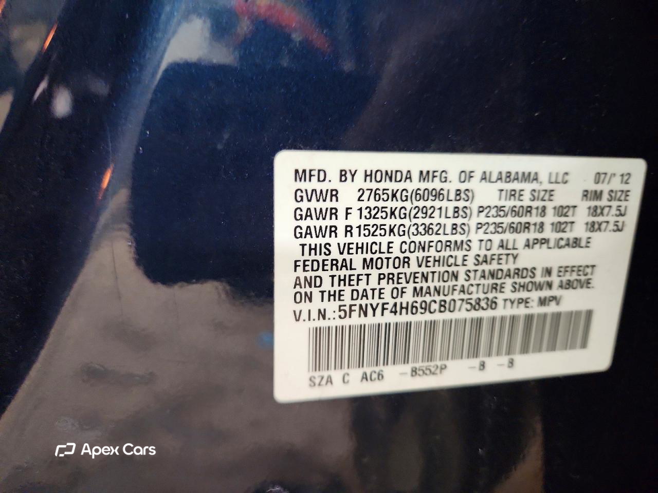 Honda Pilot 2012