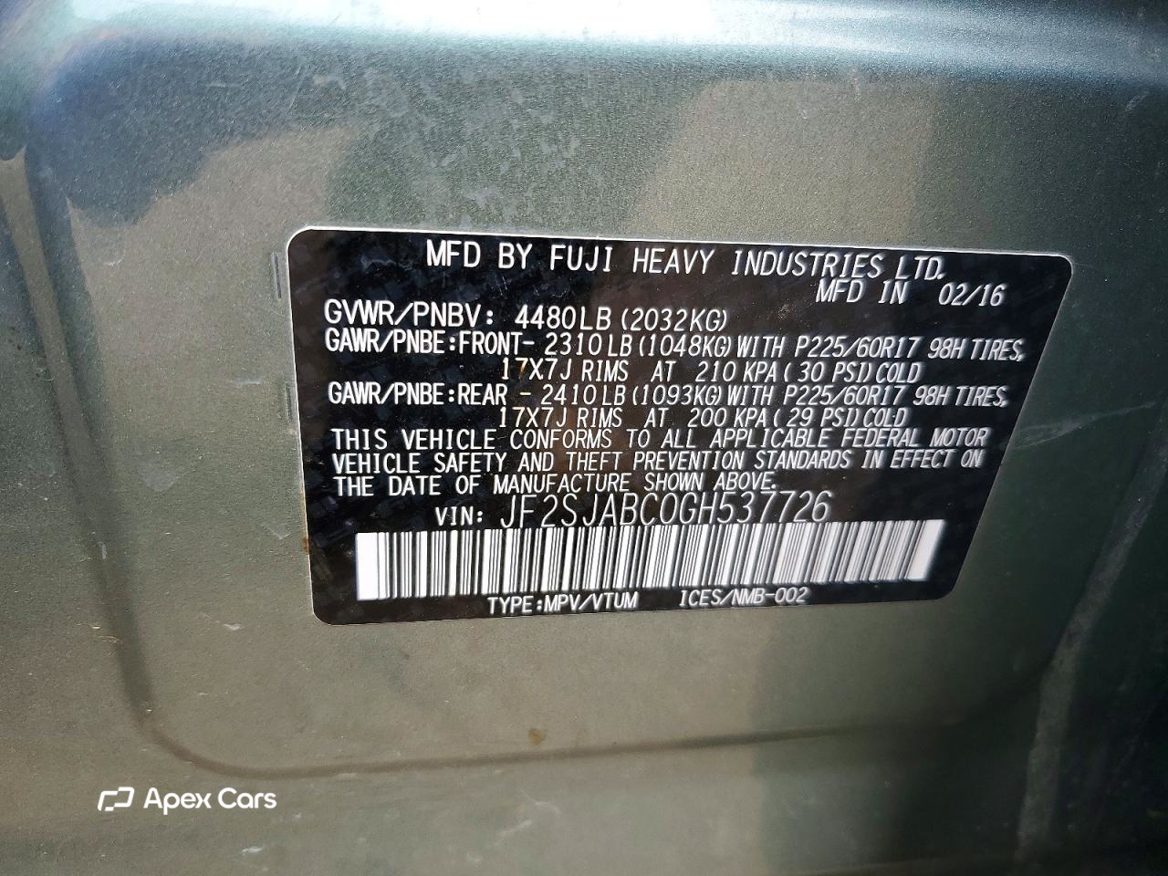 Subaru Forester 2016