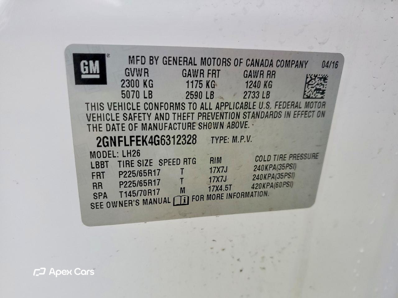 Chevrolet Equinox 2016