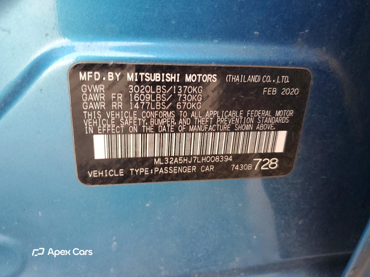 Mitsubishi Mirage 2020