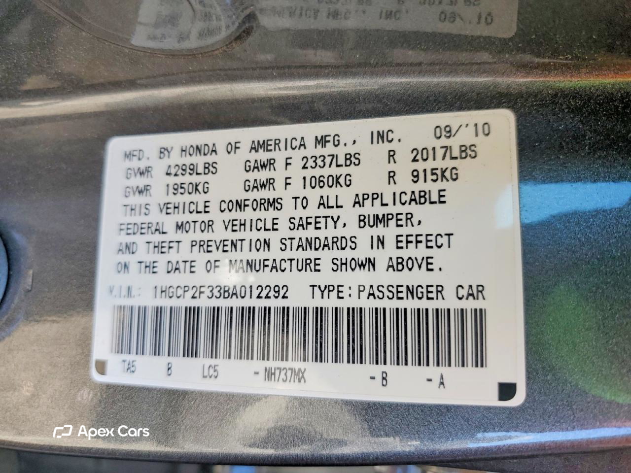 Honda Accord 2011