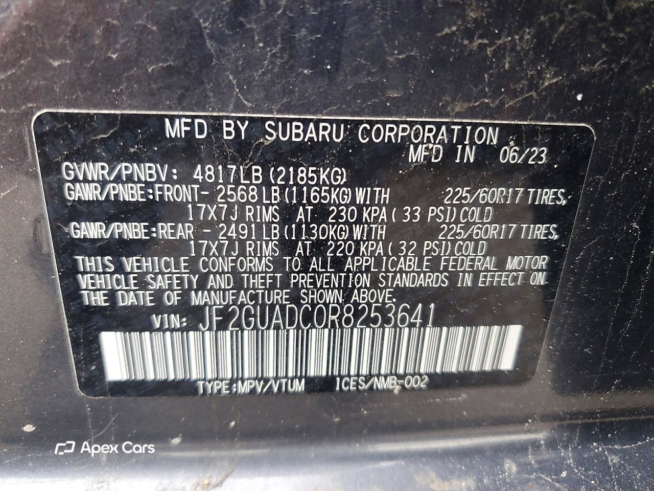 Subaru XV 2024