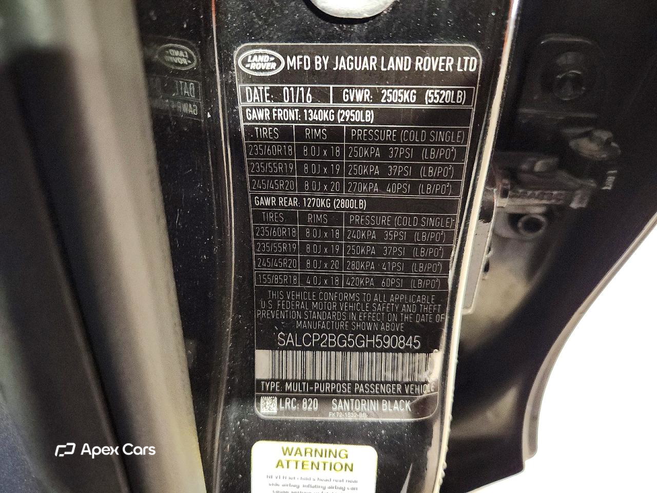 Land Rover Discovery 2016