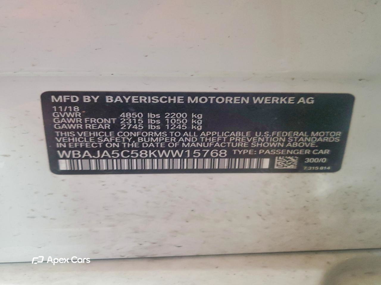 BMW Series 5 2019