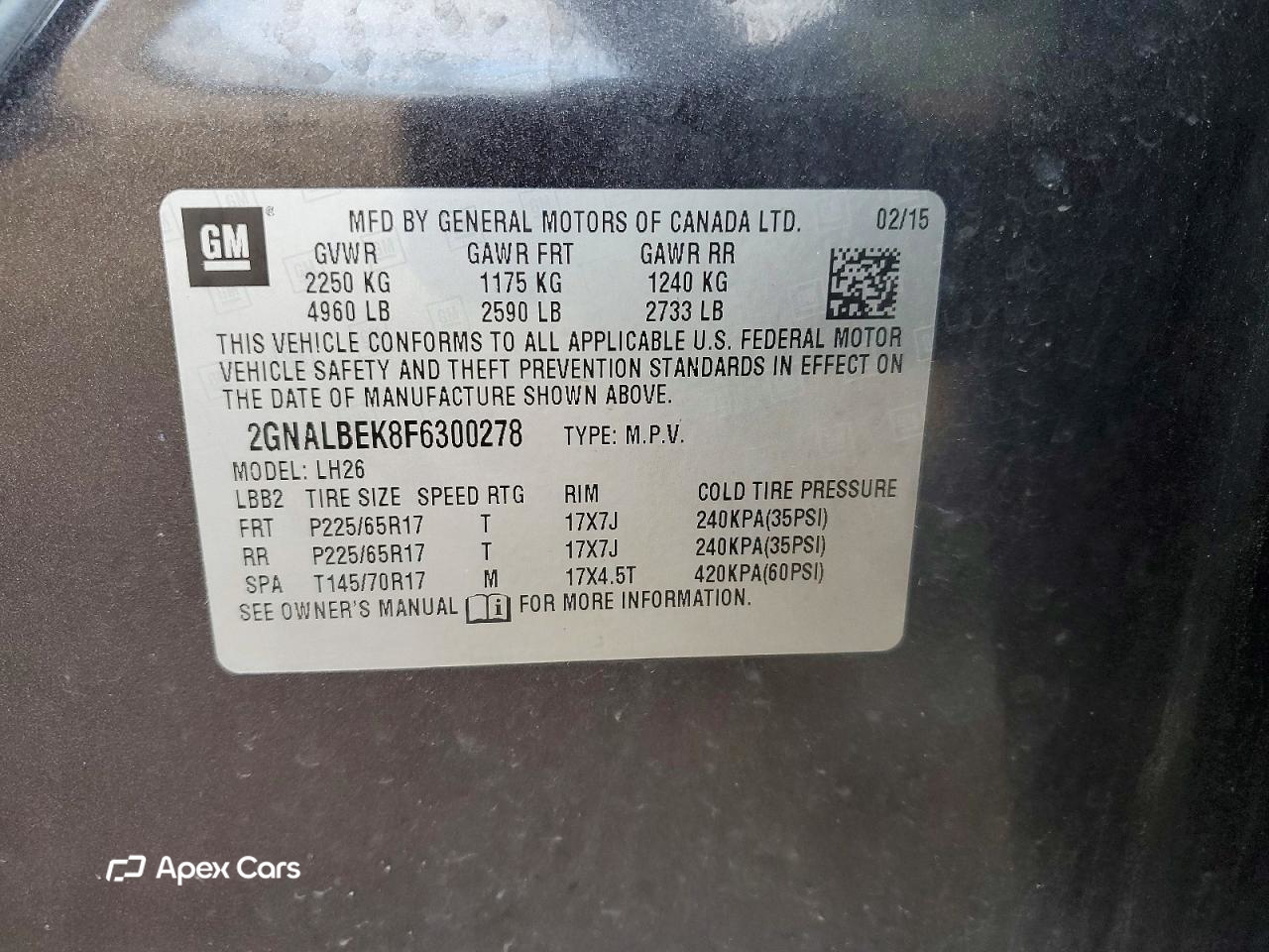 Chevrolet Equinox 2015