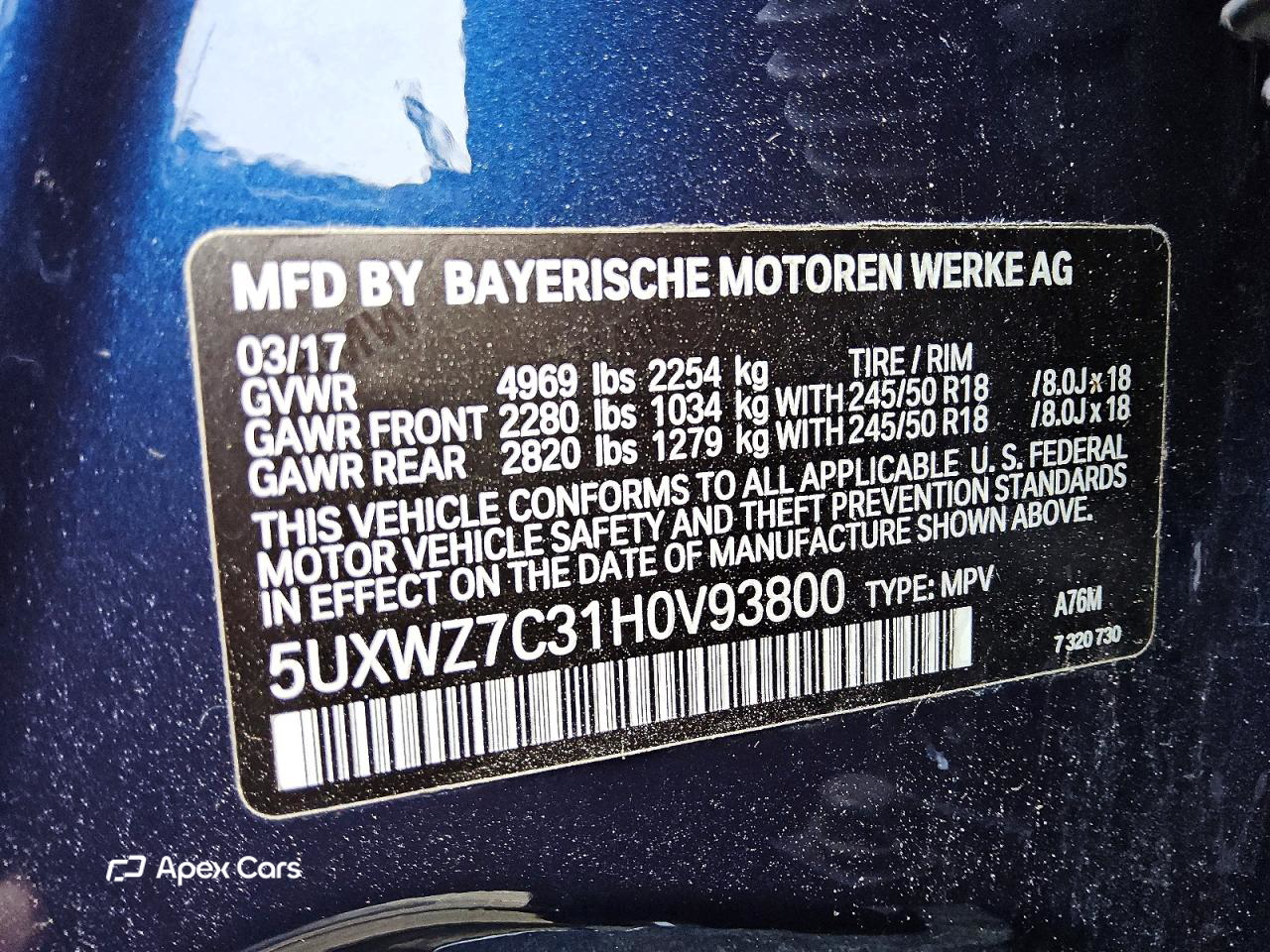 BMW X3 2017