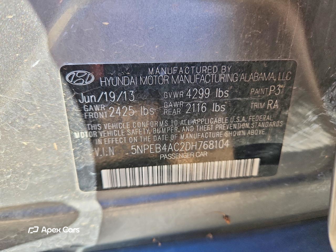 Hyundai Sonata 2013