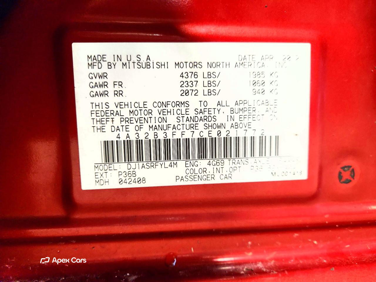 Mitsubishi Galant 2012