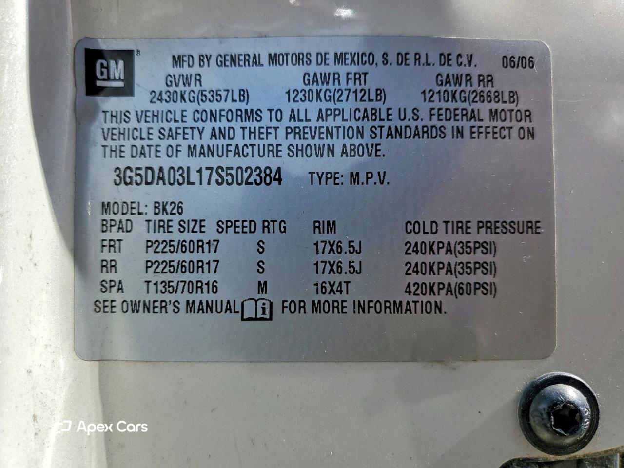 Buick Rendezvous 2007